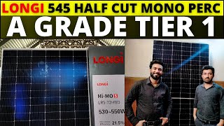 Longi 545 Watt Half Cut Mono Perc Solar Panel Price  Best Solar Panel For Home [upl. by Lizette]