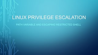 Linux Privilege Escalation Series Part 4 Path Variable and Restricted Shell [upl. by Hose]