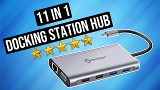 This 11 in 1 Docking Station Hub From UtechSmart Is GREAT For Your PC [upl. by Annail226]