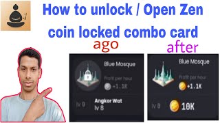 How to Unlock open Zen coin locked combo card BibidhaSamgraha [upl. by Arabel]