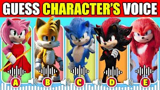 🔊 Guess The Sonic The Hedgehog 3 Characters By Their Voice  Sonic 3 Movie  Shadow Amy Rose [upl. by Gracia]