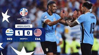 USA 01 URUGUAY  HIGHLIGHTS  CONMEBOL COPA AMÉRICA USA 2024™ [upl. by Aicelef]