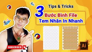 Tips amp Tricks 3 bước bình file tem nhãn in nhanh  3 steps imposing print amp cut digital sticker [upl. by Naie]