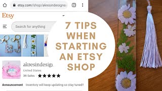 Opening Our Etsy Shop  7 tips When Opening an Etsy Shop  Resin Etsy Shop [upl. by Anniken414]