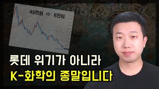 롯데케미칼 주가가 45만원에서 6만원이 된 이유K화학의 붕괴 [upl. by Kery]