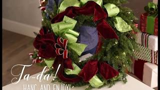 How to Decorate a Holiday Wreath [upl. by Ceporah]