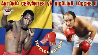 Antonio Cervantes vs Nicolino Locche 2 1080p 60fps [upl. by Pavlish]