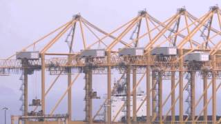 Khorfakkan Container Terminal [upl. by Atilol85]