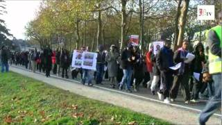 Manifestation à Bruxelles pour dénoncer le procès politique de Victoire Ingabire [upl. by Rimisac]