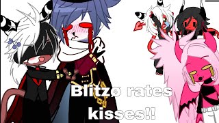 Blitzø rates kisses  Helluva Boss  gacha club  short  Stolitz [upl. by Waylan]