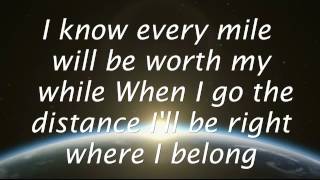 Go The Distance  Michael Bolton Lyrics HD [upl. by Nelleus460]