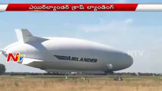 Jumbo Airlander 10 Slow CrashLands into field  NTV [upl. by Ahsenit]