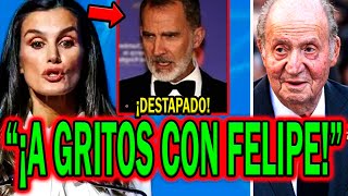 🔴¡A GRITOS PELEA de Letizia Ortiz y Felipe VI por Juan Carlos I y PLANTAN CARA tras Jaime del Burgo [upl. by Alodie]