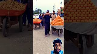 I am meet 100 orange market and run pranks comedyfunny reaction polynian nomy [upl. by Avahc]