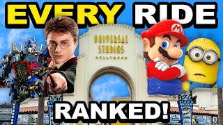 Every Ride at Universal Studios Hollywood RANKED [upl. by Easter]