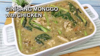 Ginisang Monggo with Chicken  Ginisang Monggo Recipe [upl. by Jeannette]