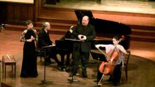 Dolce Suono Trio and baritone Randall Scarlata perform Ravel [upl. by Macy]