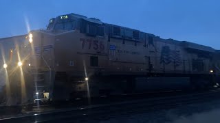 UP 7756 Leads G147 through Chicago Heights IL [upl. by Waltner]