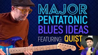 Major Pentatonic Blues Ideas  w QUIST  the Eric Clapton Crash Stratocaster  Guitar Lesson EP547 [upl. by Kcirdor523]