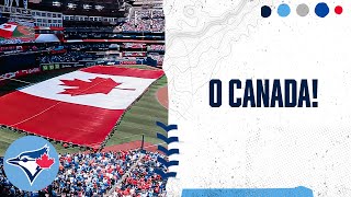 O Canada at the Toronto Blue Jays Canada Day game [upl. by Rhpotsirhc941]