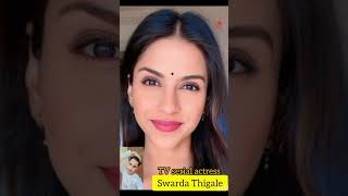 Swarda Thigale old and young TV serial actress shorts [upl. by Neirad]