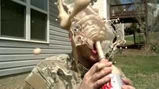 Diet Coke and Mentos ExperimentChallenge in Slow Motion [upl. by Adela558]