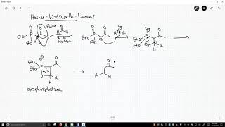 HornerWadsworthEmmons reaction to form alkenes [upl. by Nitaj]