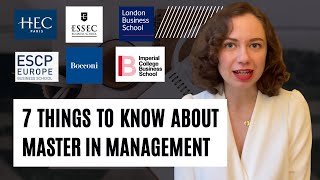 BUSINESS SCHOOLS 7 things to know to choose your MiM program [upl. by Ziladnerb]