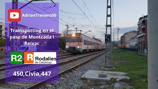 Trainspotting en el paso de Montcada i Reixac [upl. by Akenat]