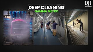 Inside Bengaluru Metro How trains are deep cleaned [upl. by Atinram887]