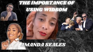 A look at the Actions of Amanda Seales while learning about the Assassination Attempt on Trump [upl. by Nywrad732]