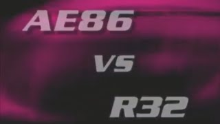 【AMV】頭文字D Battle Stage AE86 VS R32 MR HEARTBREAK  ROBBIE BOY【頭文字D】 [upl. by Sirtaeb123]