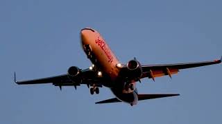 Faro Airport FAO  Jet2 British Airways on Sunset [upl. by Haseena]