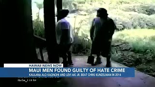 Two Hawaii men found guilty of hate crime in 2014 attack [upl. by Ativad335]