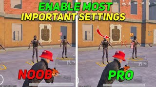 BGMIPUBG 34 Update Do Enable Most Important Setting For Headshots Accuracy🔥✔️ bgmi [upl. by Cima]