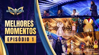 MELHORES MOMENTOS  EP 1  TEMPORADA 1  THE MASKED SINGER BRASIL [upl. by Yelahc]