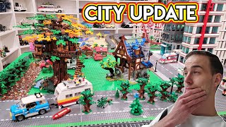 LEGO City Update Placing Blacksmith amp Finishing Campground [upl. by Notneuq]