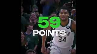 GIANNIS DROPS SEASON HIGH 59 POINTS😤‼️ [upl. by Waterman]