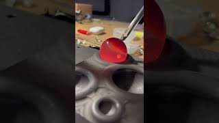 Travailler du verre en fusion au moule est toujours très satisfaisant glass glassart marble [upl. by Salli]