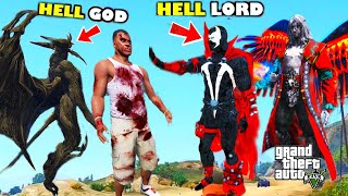 Franklin Attack On His Biggest Enemy Hell Lord To Save Hell God amp Kurse In GTA 5 [upl. by Aihsenet]