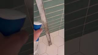 Schluter Linear Drain 😡 shower tile cleaning [upl. by Strade]