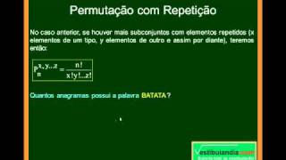 Matemática  Aula 30  Análise Combinatória  Parte 5 [upl. by Yerak]