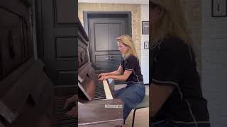 Dianna Agron playing piano in Kyiv [upl. by Arymat498]