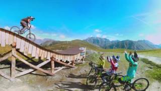 FUNride Mottolino bikepark 360° VR [upl. by Ihdin344]