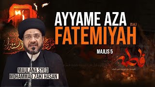 🔴 LIVE  Majlis Ayyame Aza Fatemiyah sa  Maulana Sayed Mohammed Zaki Hasan [upl. by Byron378]