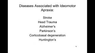 Apraxia Part 2 Ideomotor apraxia [upl. by Skcirdnek]