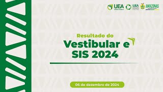 Resultado do Vestibular e SIS 2024  UEA [upl. by Yrellam850]