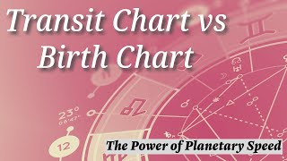 Transit Chart vs Birth Chart  The Power of Planetary Speed in Chart Conjunctions [upl. by Zsa Zsa]