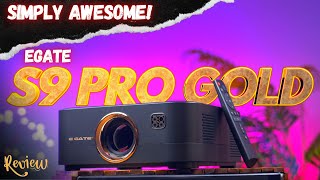 The Best Projector For home Theater Under 25K 🇮🇳 EGate S9 Pro Gold Projector Unboxing amp Review [upl. by Eidoow]