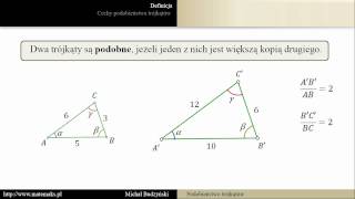 Podobieństwo trójkątów  teoria [upl. by Aihseken]
